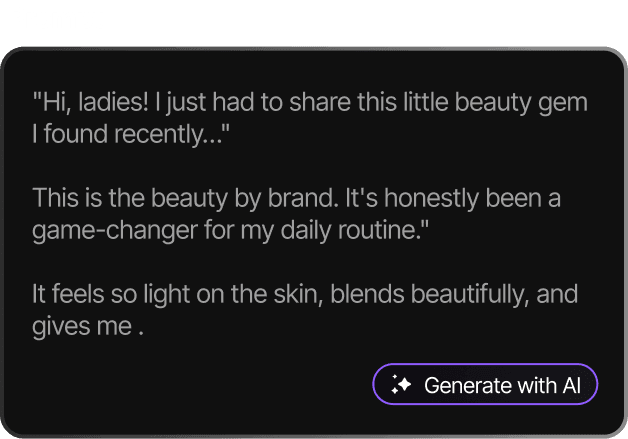 Add text prompt or product image Add text prompt or product image
